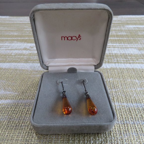 Macy's Jewelry - Vintage Amber Earring